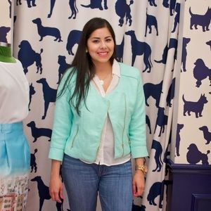 Mint Colored Cropped Blazer/Jacket